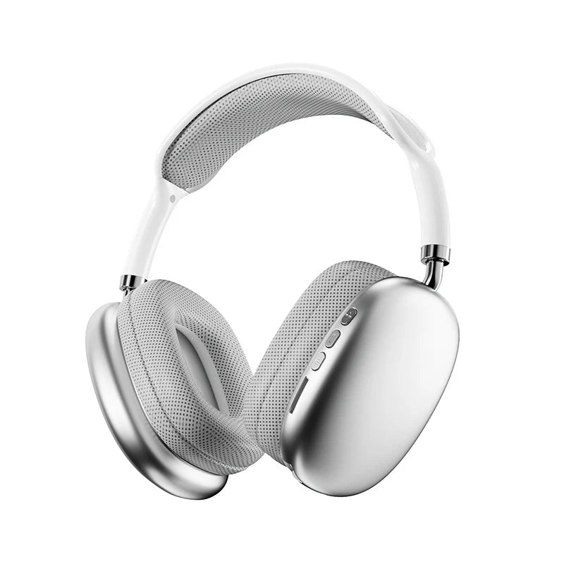 ESTEPER P9 Silver Headphones Bluetooth Bluetooth Headphone On Ear 8 Hours Playback Active Noise cancellation IPX4(Splash & Sweat Proof)